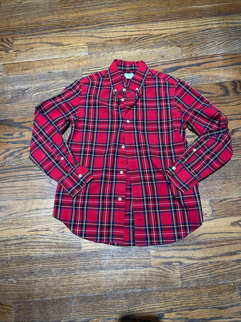 Crewcuts Red Plaid Button-Down Shirt
